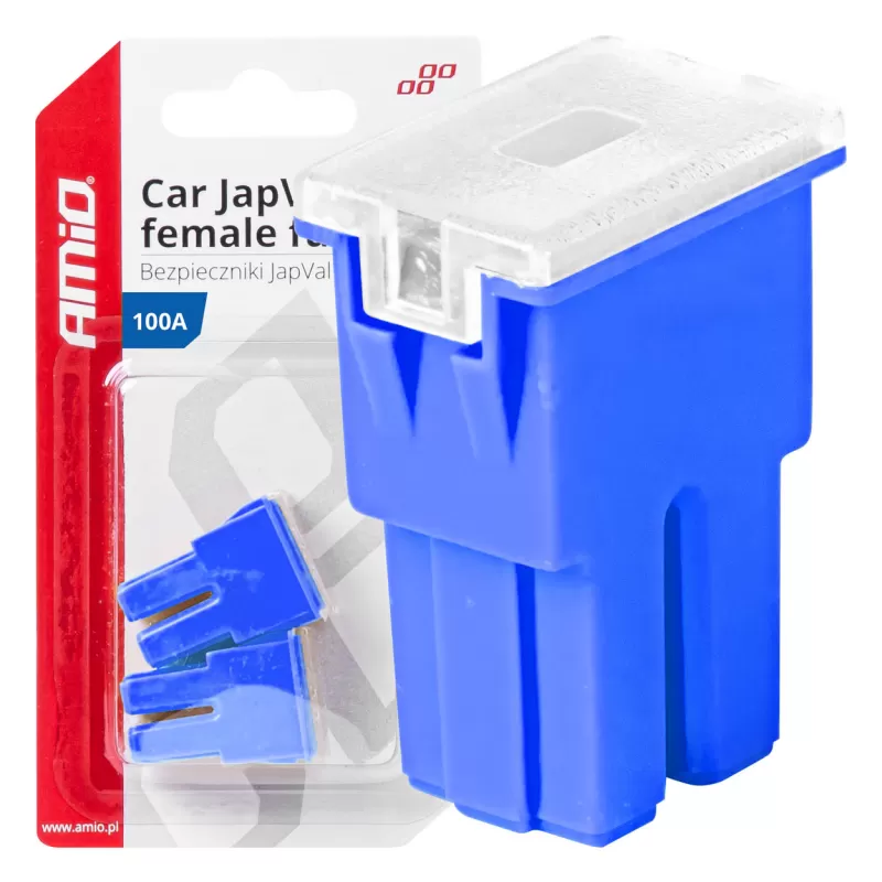 Automobilio JapVal PAL moteriško tipo saugikliai 100A AMIO-03395