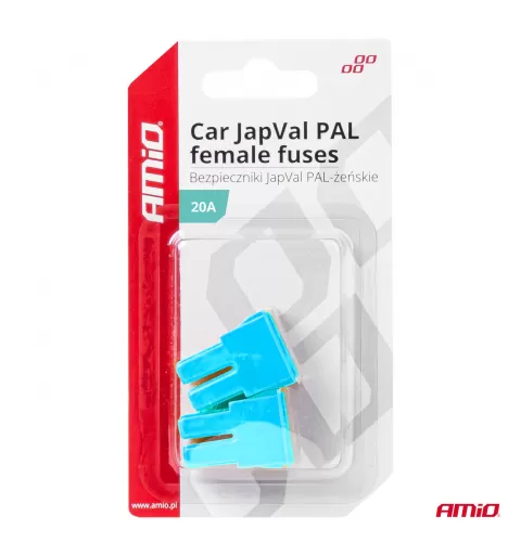 Automobilio JapVal PAL moteriško tipo saugikliai 20A AMIO-03388