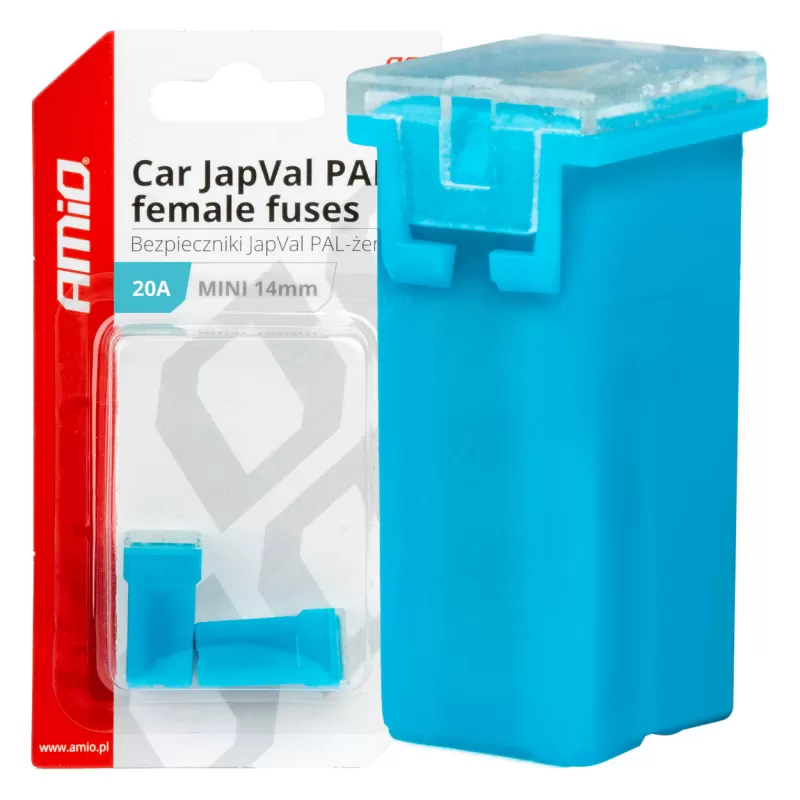Automobilio JapVal PAL moteriško tipo saugikliai 20A AMIO-03435