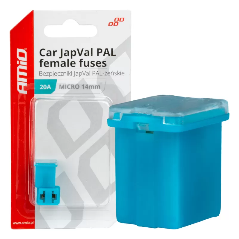 Automobilio JapVal PAL moteriško tipo saugikliai 20A AMIO-03451