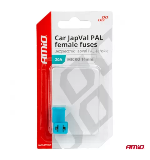 Automobilio JapVal PAL moteriško tipo saugikliai 20A AMIO-03451