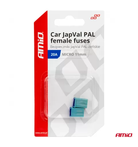 Automobilio JapVal PAL moteriško tipo saugikliai 20A AMIO-03458