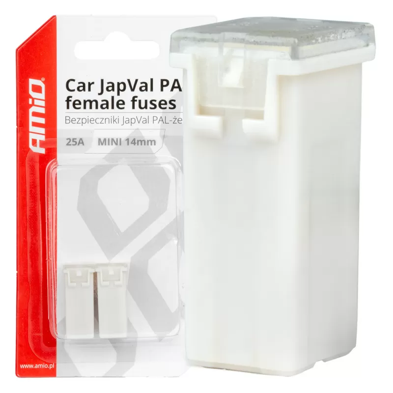 Automobilio JapVal PAL moteriško tipo saugikliai 25A AMIO-03436