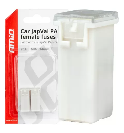 Automobilio JapVal PAL moteriško tipo saugikliai 25A AMIO-03436