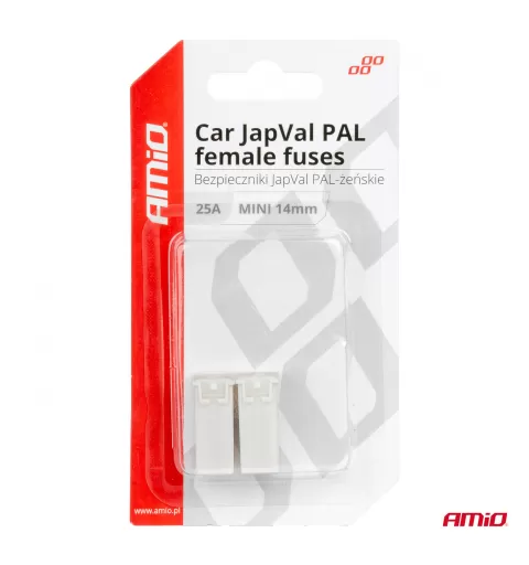 Automobilio JapVal PAL moteriško tipo saugikliai 25A AMIO-03436
