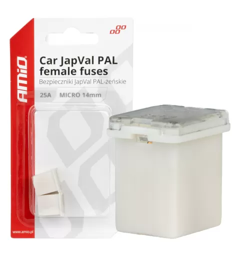 Automobilio JapVal PAL moteriško tipo saugikliai 25A AMIO-03452