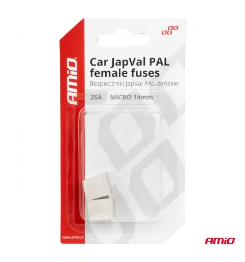 Automobilio JapVal PAL moteriško tipo saugikliai 25A AMIO-03452