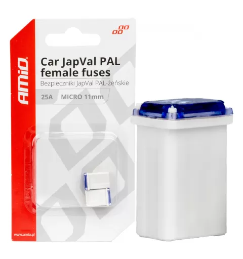 Automobilio JapVal PAL moteriško tipo saugikliai 25A AMIO-03459