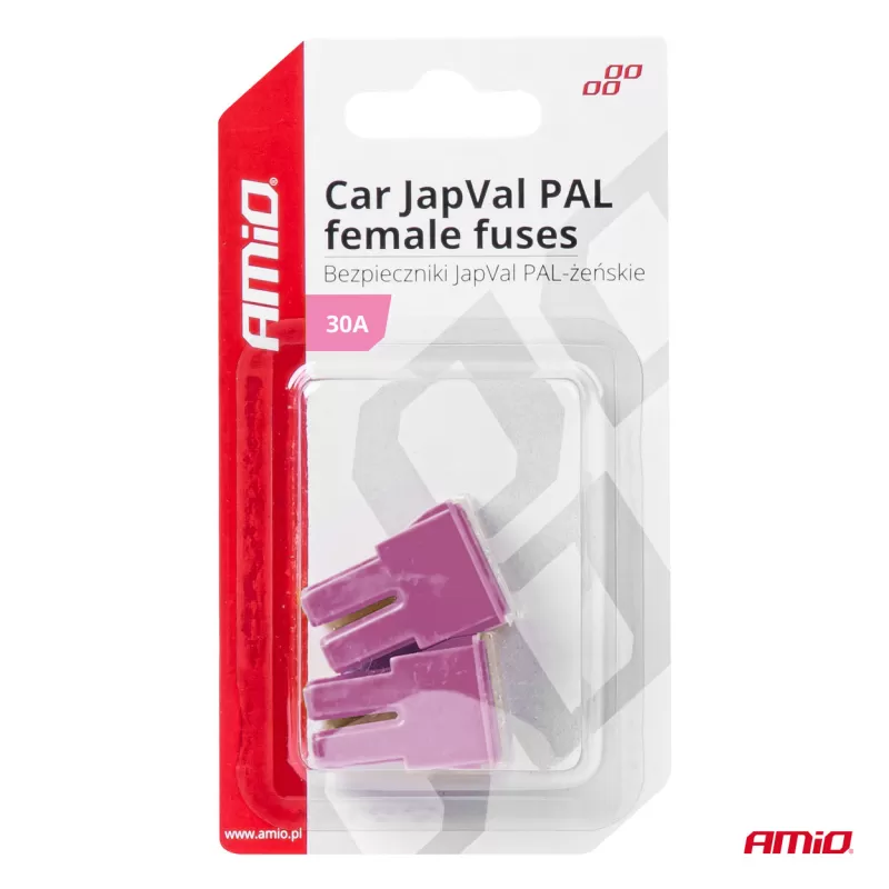 Automobilio JapVal PAL moteriško tipo saugikliai 30A AMIO-03389