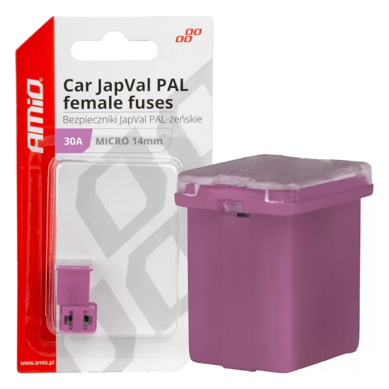 Automobilio JapVal PAL moteriško tipo saugikliai 30A AMIO-03453