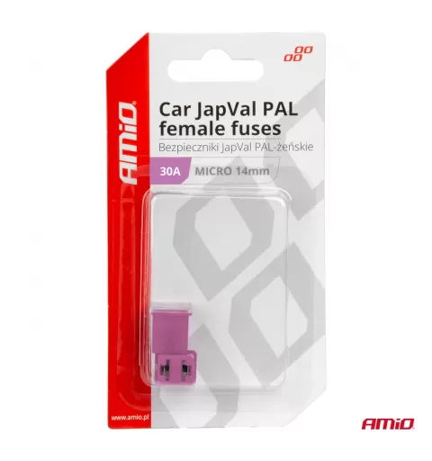 Automobilio JapVal PAL moteriško tipo saugikliai 30A AMIO-03453