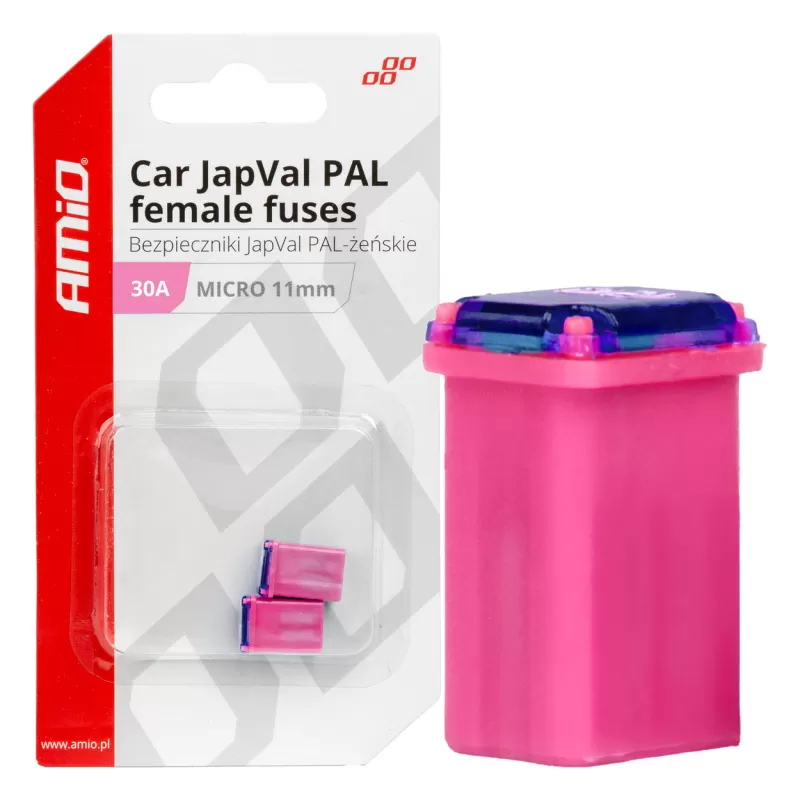 Automobilio JapVal PAL moteriško tipo saugikliai 30A AMIO-03460