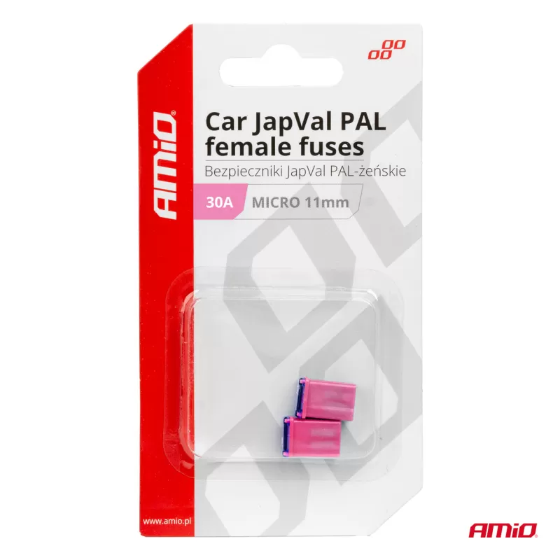 Automobilio JapVal PAL moteriško tipo saugikliai 30A AMIO-03460