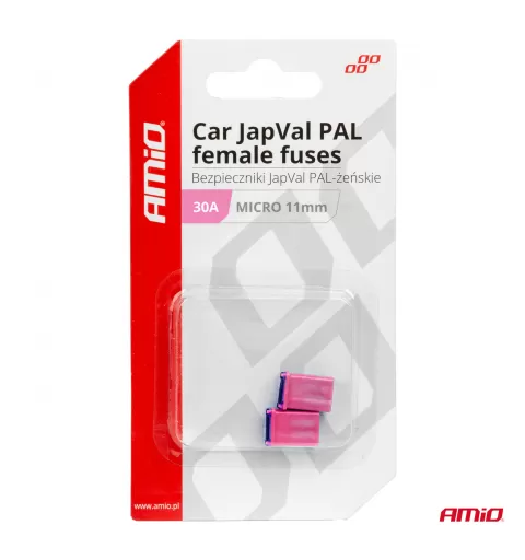 Automobilio JapVal PAL moteriško tipo saugikliai 30A AMIO-03460