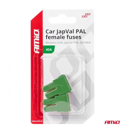 Automobilio JapVal PAL moteriško tipo saugikliai 40A AMIO-03390