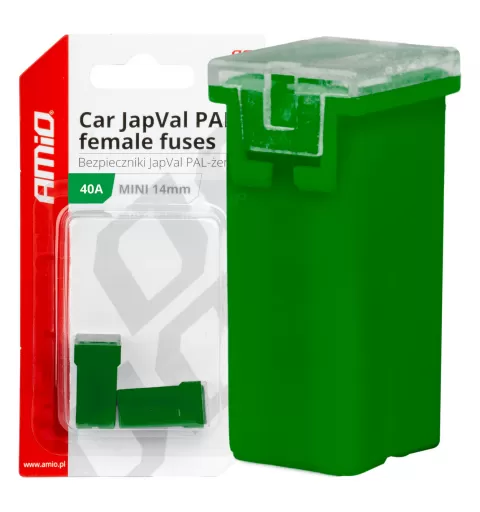 Automobilio JapVal PAL moteriško tipo saugikliai 40A AMIO-03438