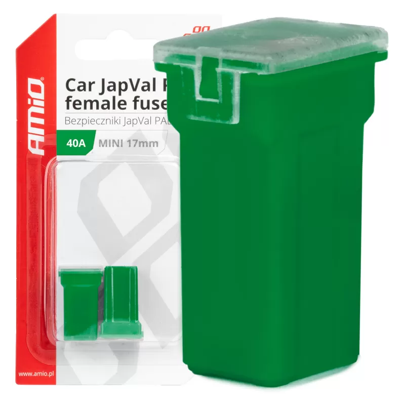 Automobilio JapVal PAL moteriško tipo saugikliai 40A AMIO-03445