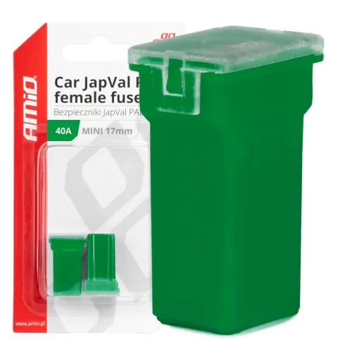 Automobilio JapVal PAL moteriško tipo saugikliai 40A AMIO-03445