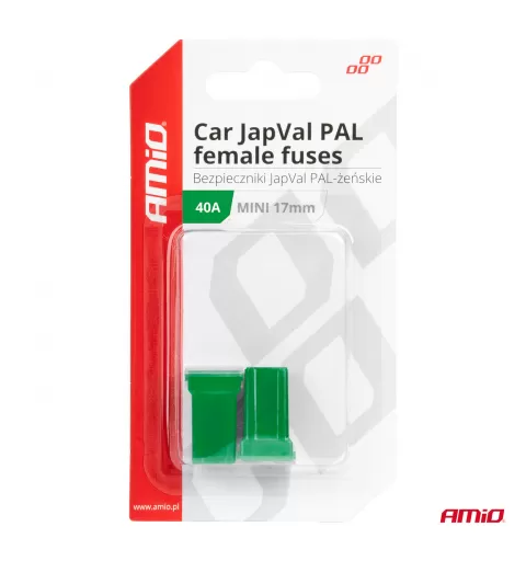 Automobilio JapVal PAL moteriško tipo saugikliai 40A AMIO-03445