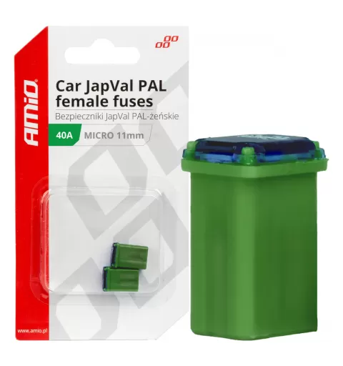 Automobilio JapVal PAL moteriško tipo saugikliai 40A AMIO-03461