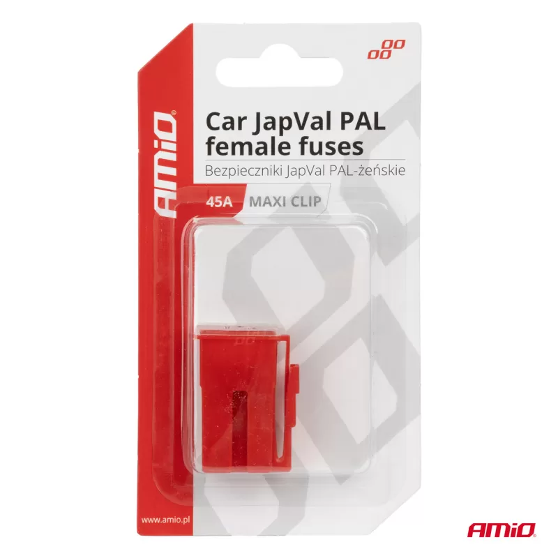 Automobilio JapVal PAL moteriško tipo saugikliai 45A AMIO-03414