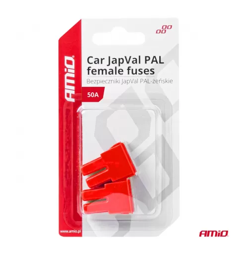 Automobilio JapVal PAL moteriško tipo saugikliai 50A AMIO-03391