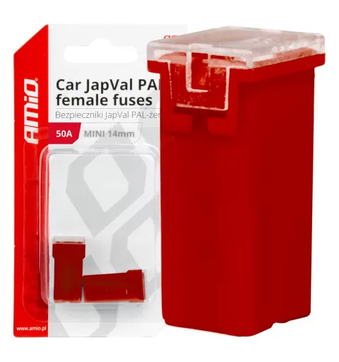 Automobilio JapVal PAL moteriško tipo saugikliai 50A AMIO-03439