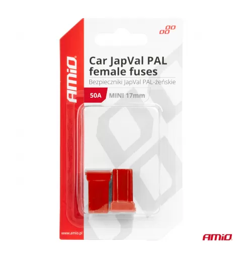 Automobilio JapVal PAL moteriško tipo saugikliai 50A AMIO-03446