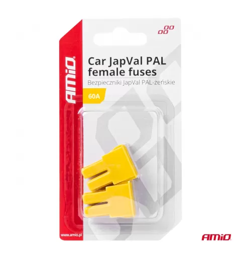 Automobilio JapVal PAL moteriško tipo saugikliai 60A AMIO-03392