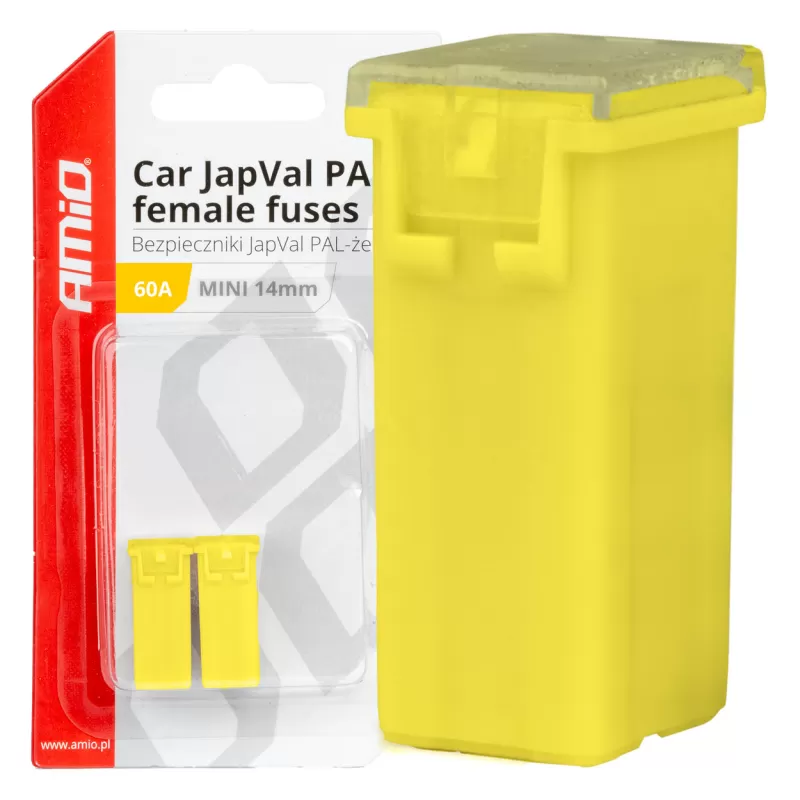 Automobilio JapVal PAL moteriško tipo saugikliai 60A AMIO-03440