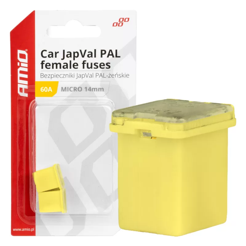 Automobilio JapVal PAL moteriško tipo saugikliai 60A AMIO-03456