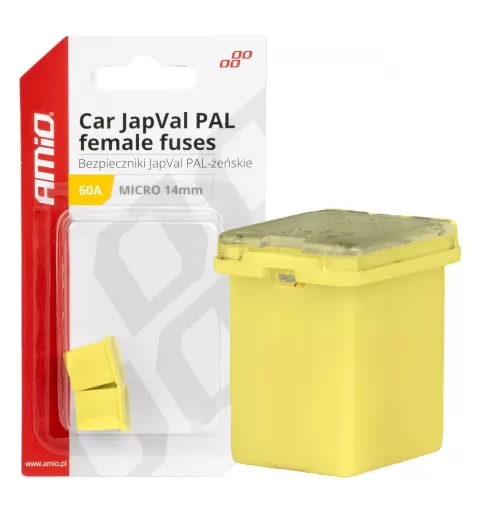 Automobilio JapVal PAL moteriško tipo saugikliai 60A AMIO-03456