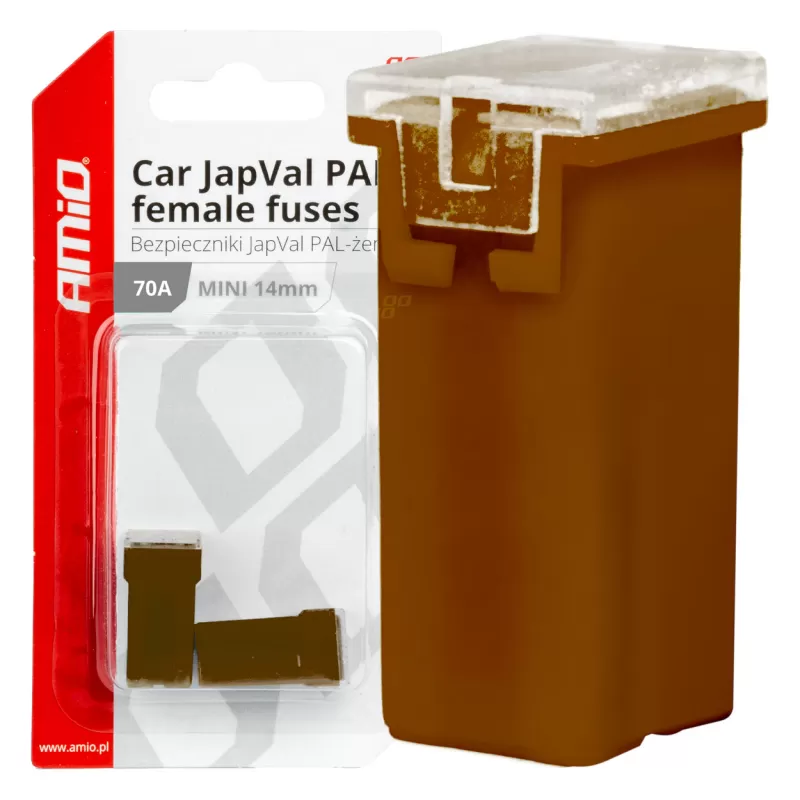 Automobilio JapVal PAL moteriško tipo saugikliai 70A AMIO-03441