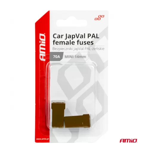 Automobilio JapVal PAL moteriško tipo saugikliai 70A AMIO-03441