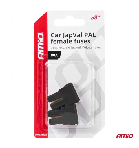 Automobilio JapVal PAL moteriško tipo saugikliai 80A AMIO-03394