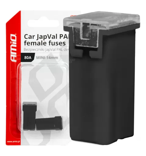 Automobilio JapVal PAL moteriško tipo saugikliai 80A AMIO-03442