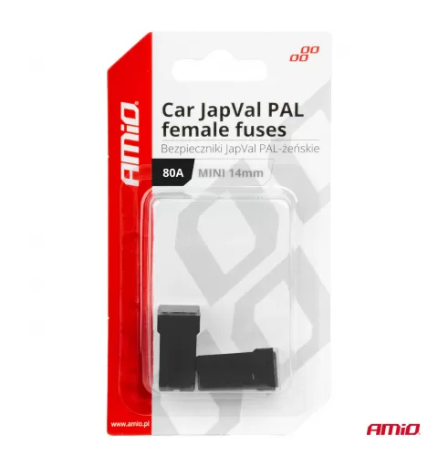 Automobilio JapVal PAL moteriško tipo saugikliai 80A AMIO-03442