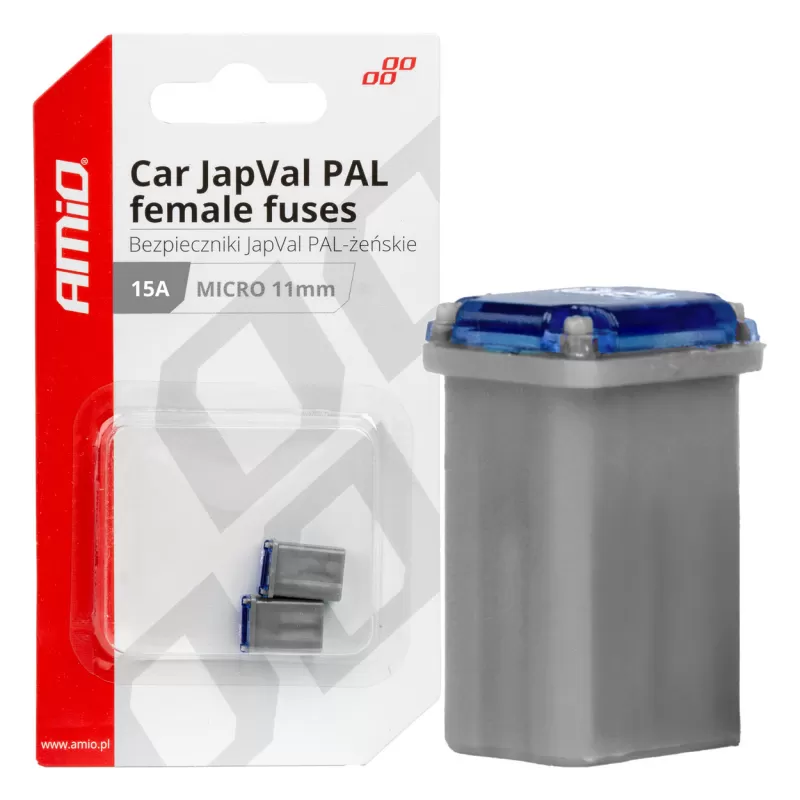 Automobilio JapVal PAL moteriško tipo saugikliai AMIO-03457