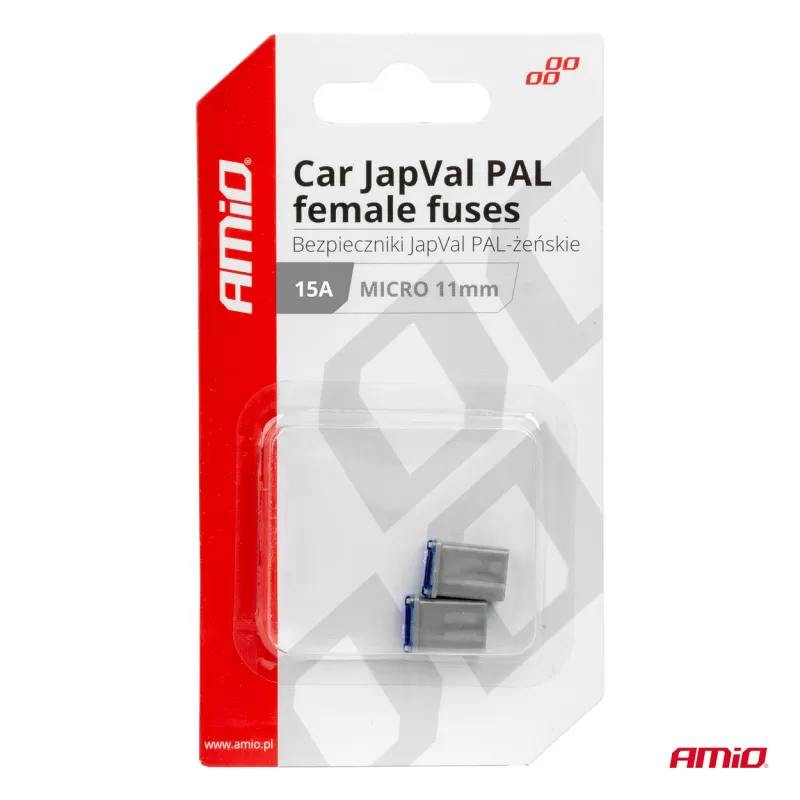 Automobilio JapVal PAL moteriško tipo saugikliai AMIO-03457