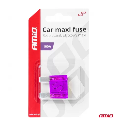Automobilio MAXI tipo saugiklis 100A AMIO-03387