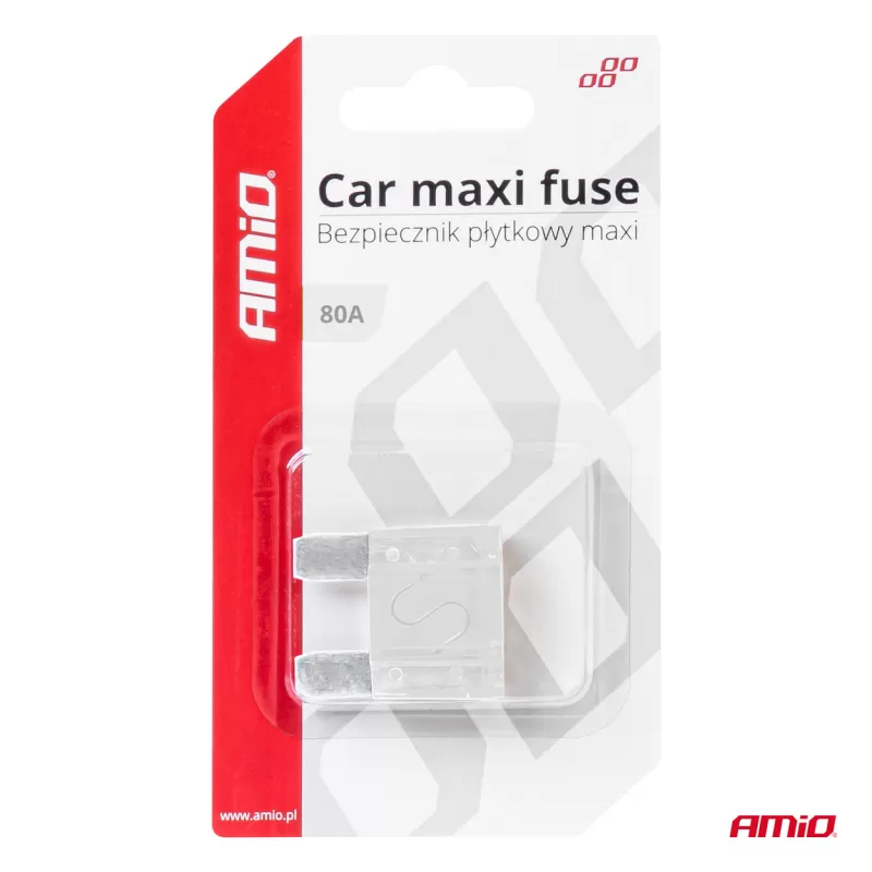 Automobilio MAXI tipo saugiklis 80A AMIO-03386