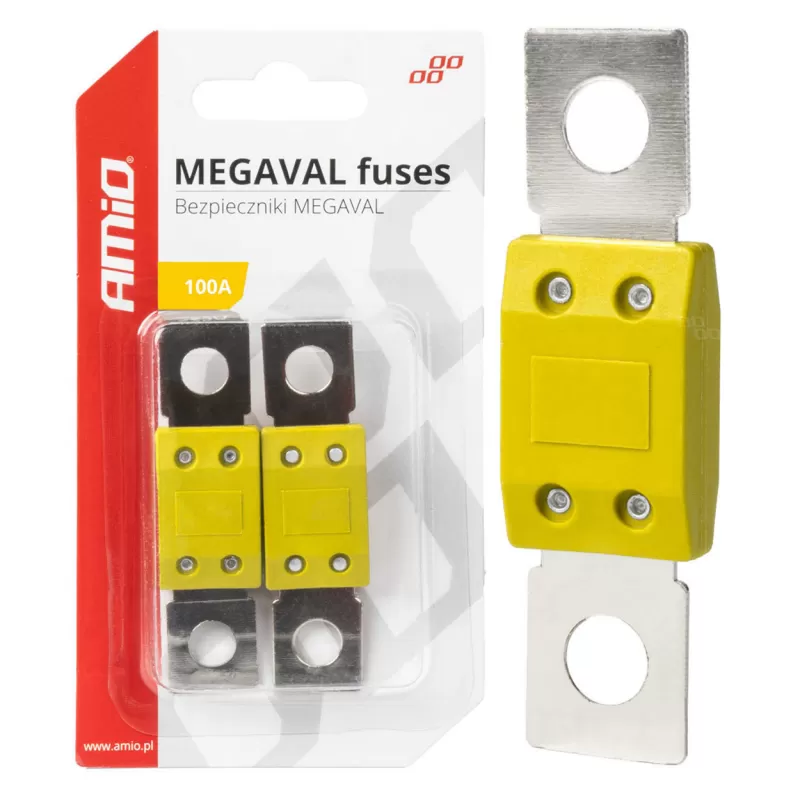 Automobilio MEGAVAL saugikliai 100A AMIO-03463