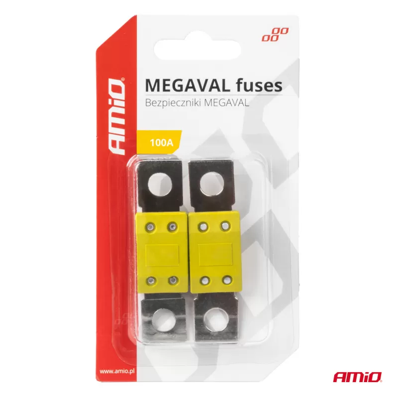 Automobilio MEGAVAL saugikliai 100A AMIO-03463