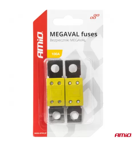 Automobilio MEGAVAL saugikliai 100A AMIO-03463