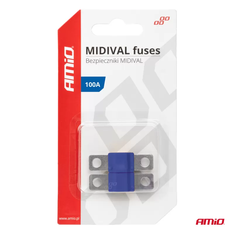 Automobilio MIDIVAL saugikliai 100A AMIO-03479