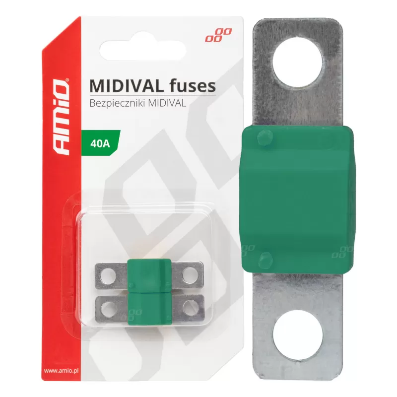 Automobilio MIDIVAL saugikliai 40A AMIO-03474
