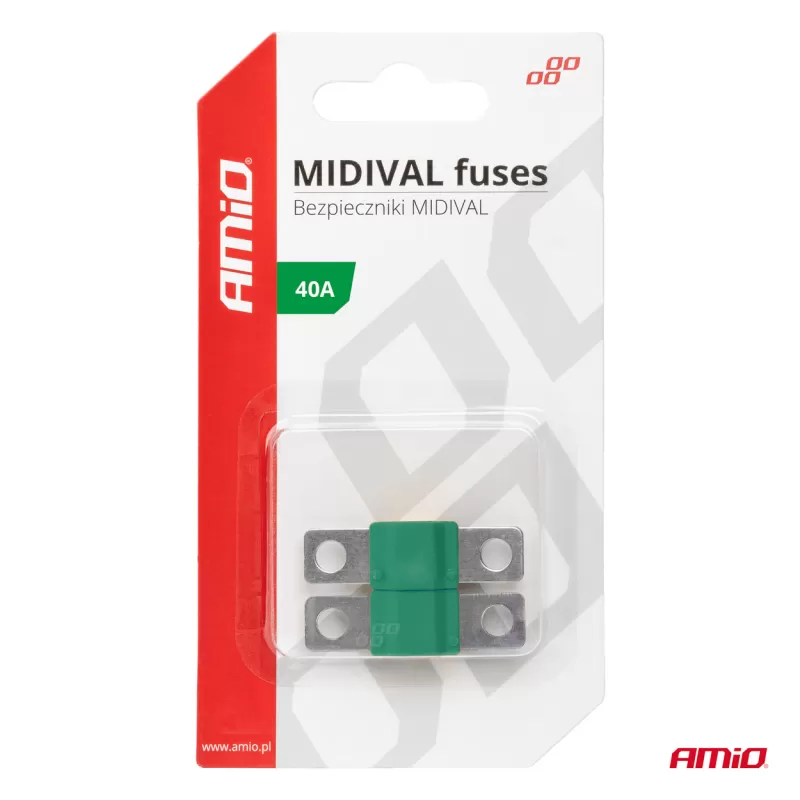 Automobilio MIDIVAL saugikliai 40A AMIO-03474