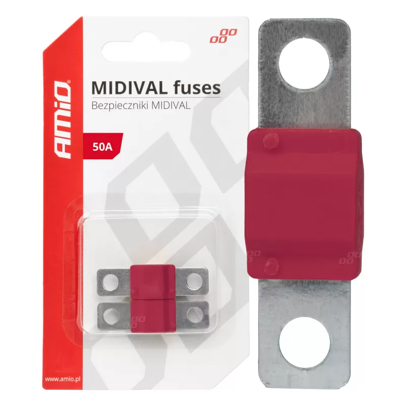 Automobilio MIDIVAL saugikliai 50A AMIO-03475