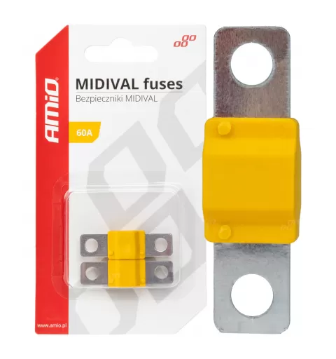 Automobilio MIDIVAL saugikliai 60A AMIO-03476