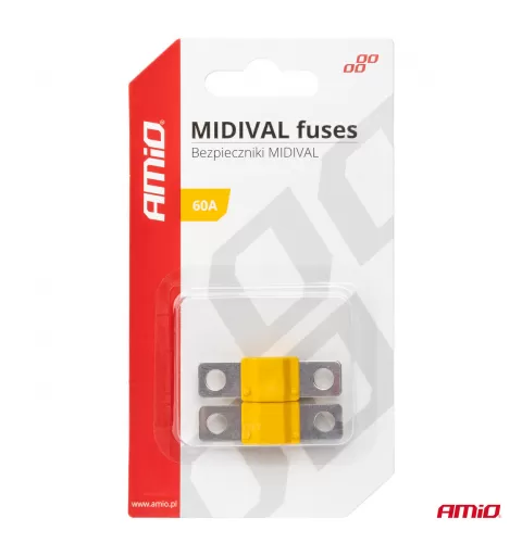 Automobilio MIDIVAL saugikliai 60A AMIO-03476